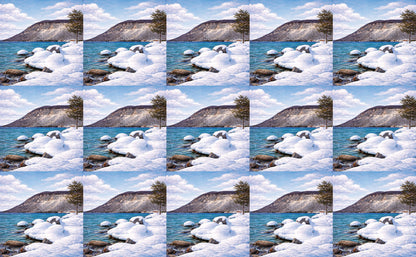 DecoCraft - Studio 1375 - Scenic Tiles Series - Frozen Lakeshore