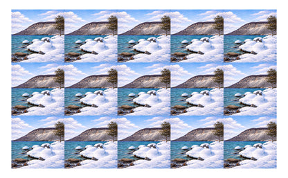 DecoCraft - Studio 1375 - Scenic Tiles Series - Frozen Lakeshore