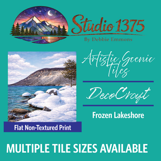 DecoCraft - Studio 1375 - Scenic Tiles Series - Frozen Lakeshore