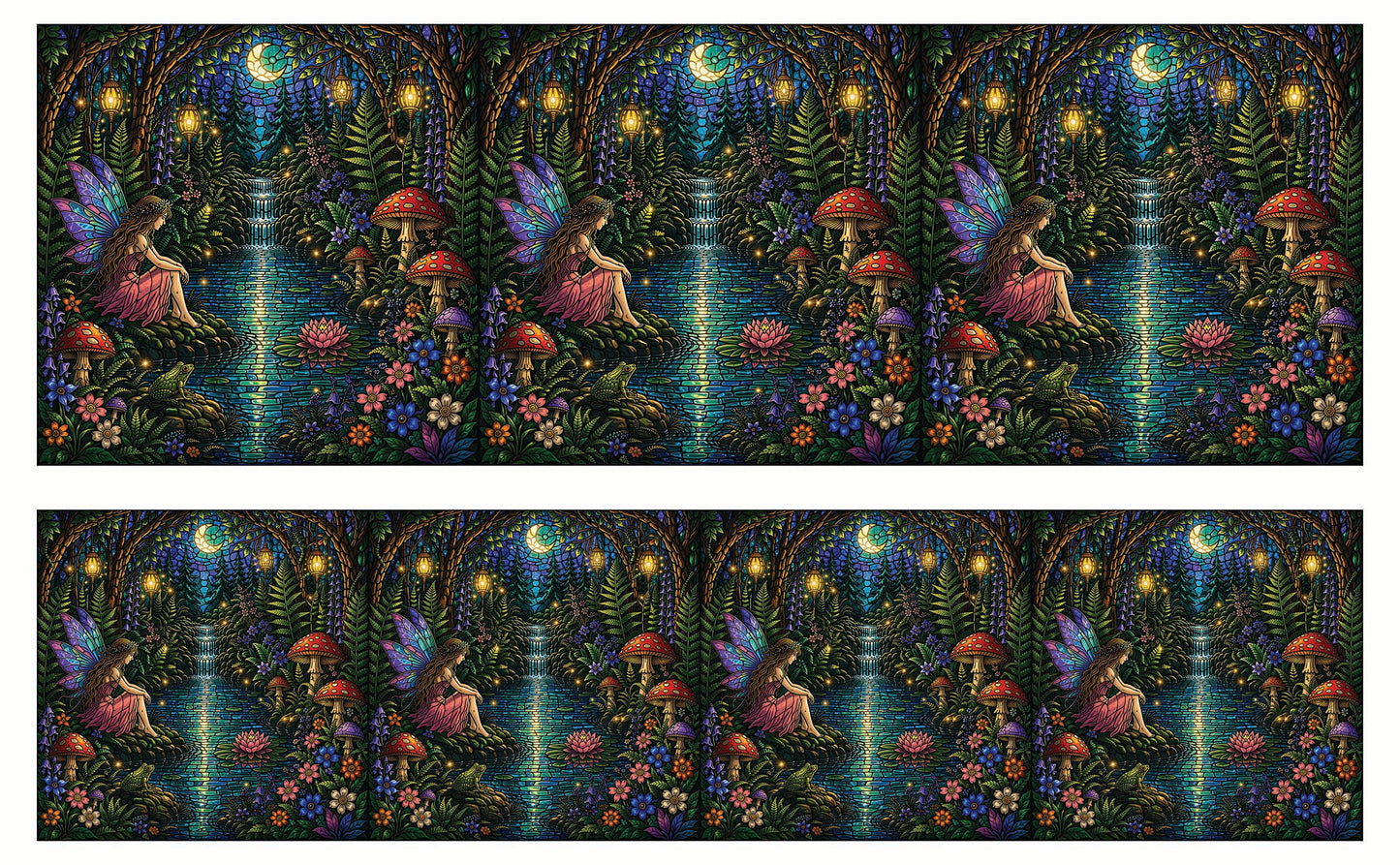 DecoCraft - Studio 1375 - Elevated Scenic Tiles Series - Moonlit Fairy Falls