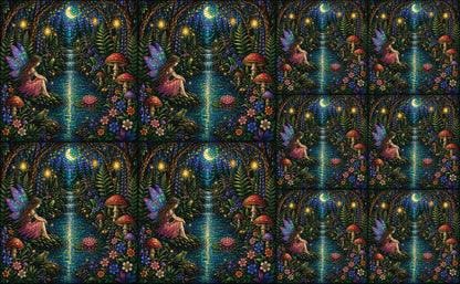 DecoCraft - Studio 1375 - Elevated Scenic Tiles Series - Moonlit Fairy Falls