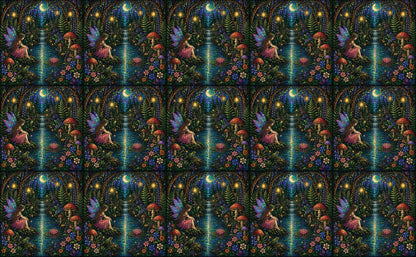 DecoCraft - Studio 1375 - Elevated Scenic Tiles Series - Moonlit Fairy Falls
