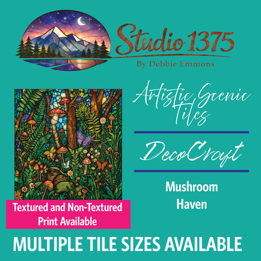 DecoCraft - Studio 1375 - Elevated Scenic Tiles Series - Mushroom Haven
