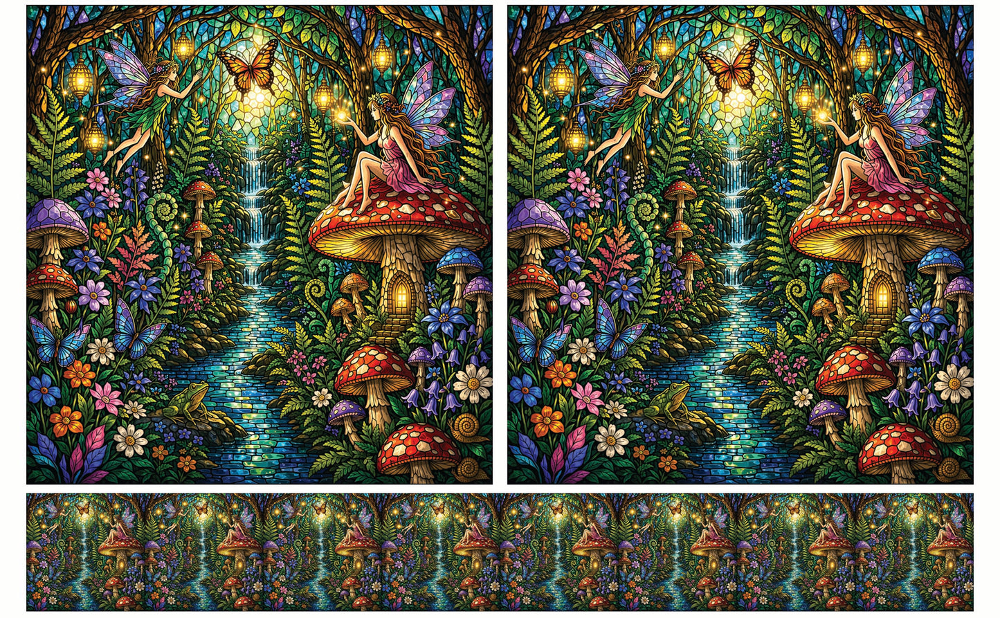DecoCraft - Studio 1375 - Elevated Scenic Tiles Series - Fairy Glow Gathering