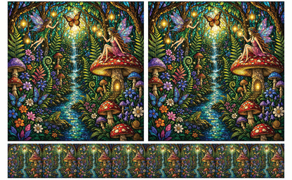 DecoCraft - Studio 1375 - Elevated Scenic Tiles Series - Fairy Glow Gathering