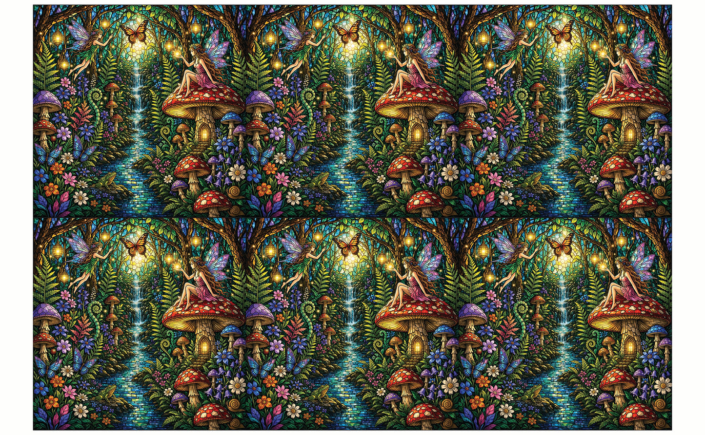 DecoCraft - Studio 1375 - Elevated Scenic Tiles Series - Fairy Glow Gathering