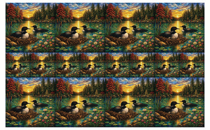 DecoCraft - Studio 1375 - Elevated Scenic Tiles Series - Loons at Sunset