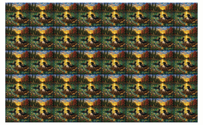 DecoCraft - Studio 1375 - Elevated Scenic Tiles Series - Loons at Sunset