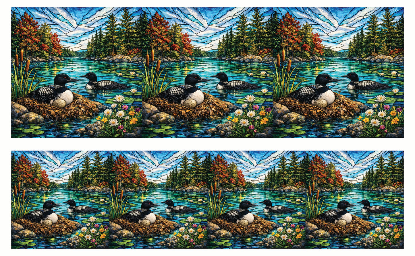 DecoCraft - Studio 1375 - Elevated Scenic Tiles Series - Riverside Loon Nest