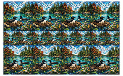 DecoCraft - Studio 1375 - Elevated Scenic Tiles Series - Riverside Loon Nest