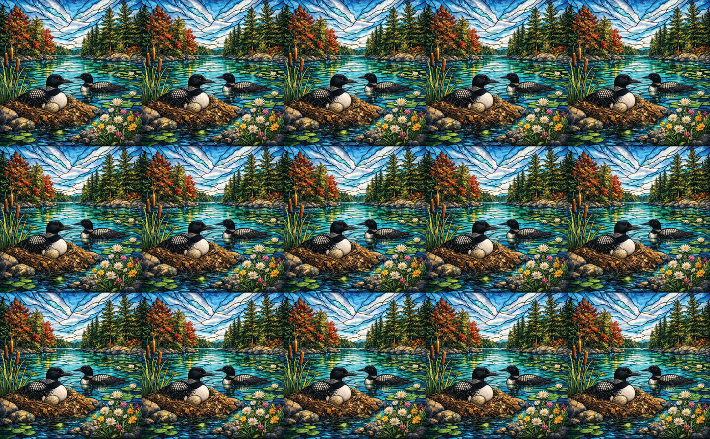 DecoCraft - Studio 1375 - Elevated Scenic Tiles Series - Riverside Loon Nest