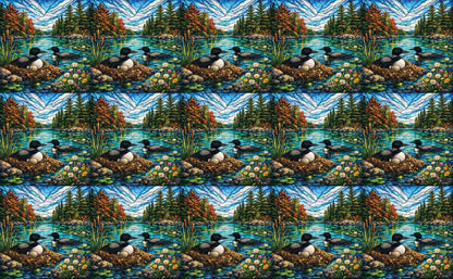 DecoCraft - Studio 1375 - Elevated Scenic Tiles Series - Riverside Loon Nest