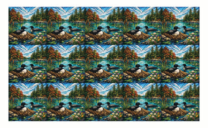 DecoCraft - Studio 1375 - Elevated Scenic Tiles Series - Riverside Loon Nest