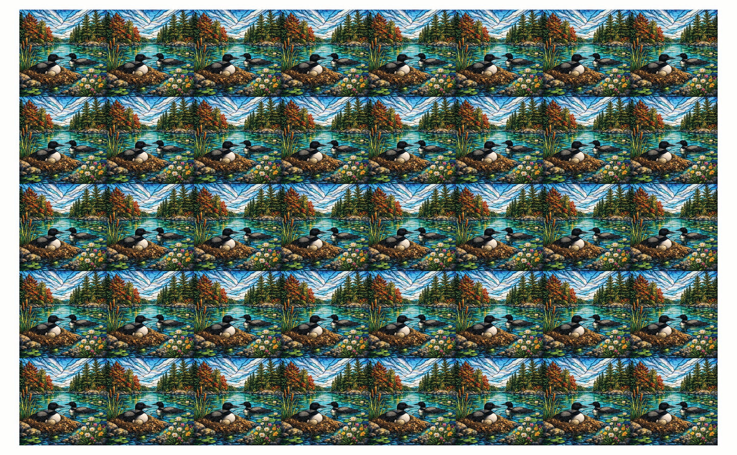 DecoCraft - Studio 1375 - Elevated Scenic Tiles Series - Riverside Loon Nest