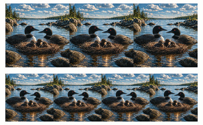 DecoCraft - Studio 1375 - Scenic Tiles Series - Loon Family
