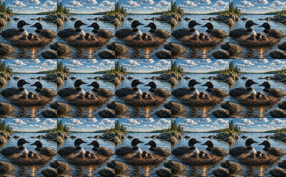 DecoCraft - Studio 1375 - Scenic Tiles Series - Loon Family