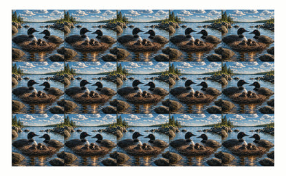 DecoCraft - Studio 1375 - Scenic Tiles Series - Loon Family