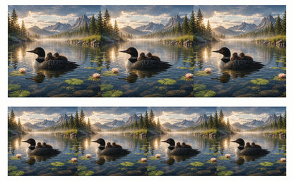 DecoCraft - Studio 1375 - Scenic Tiles Series - Loons at Dawn