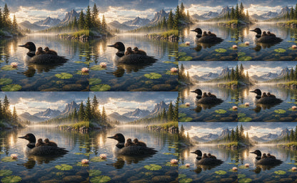 DecoCraft - Studio 1375 - Scenic Tiles Series - Loons at Dawn