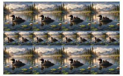 DecoCraft - Studio 1375 - Scenic Tiles Series - Loons at Dawn