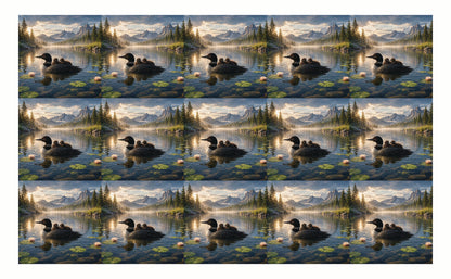 DecoCraft - Studio 1375 - Scenic Tiles Series - Loons at Dawn
