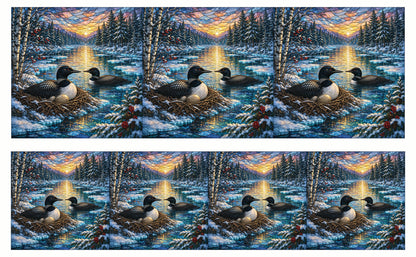 DecoCraft - Studio 1375 - Elevated Scenic Tiles Series - Winter Loon Nest