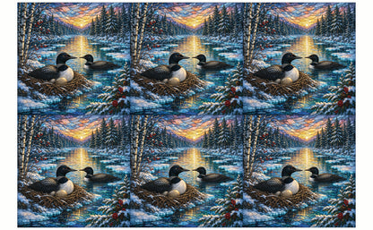 DecoCraft - Studio 1375 - Elevated Scenic Tiles Series - Winter Loon Nest