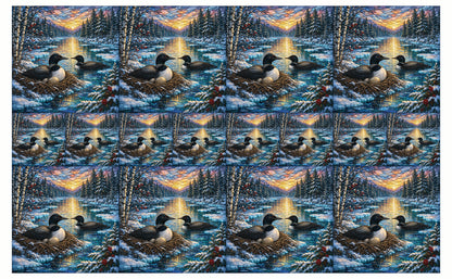 DecoCraft - Studio 1375 - Elevated Scenic Tiles Series - Winter Loon Nest