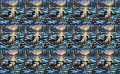 DecoCraft - Studio 1375 - Elevated Scenic Tiles Series - Winter Loon Nest