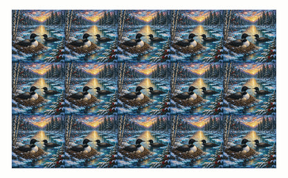 DecoCraft - Studio 1375 - Elevated Scenic Tiles Series - Winter Loon Nest