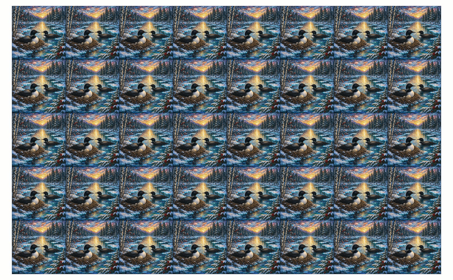 DecoCraft - Studio 1375 - Elevated Scenic Tiles Series - Winter Loon Nest