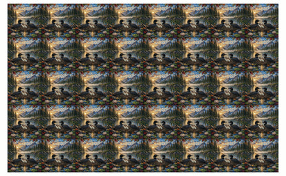 DecoCraft - Studio 1375 - Elevated Scenic Tiles Series - Sunrise Mountain Loon Nest