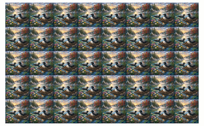 DecoCraft - Studio 1375 - Elevated Scenic Tiles Series - Spring Mist Loon Nest