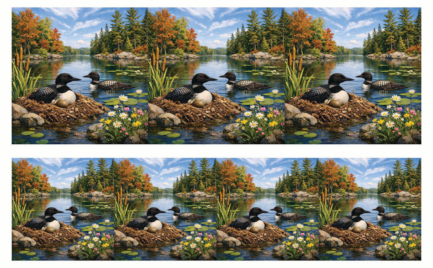 DecoCraft - Studio 1375 - Scenic Tiles Series - Summer Loon Nest