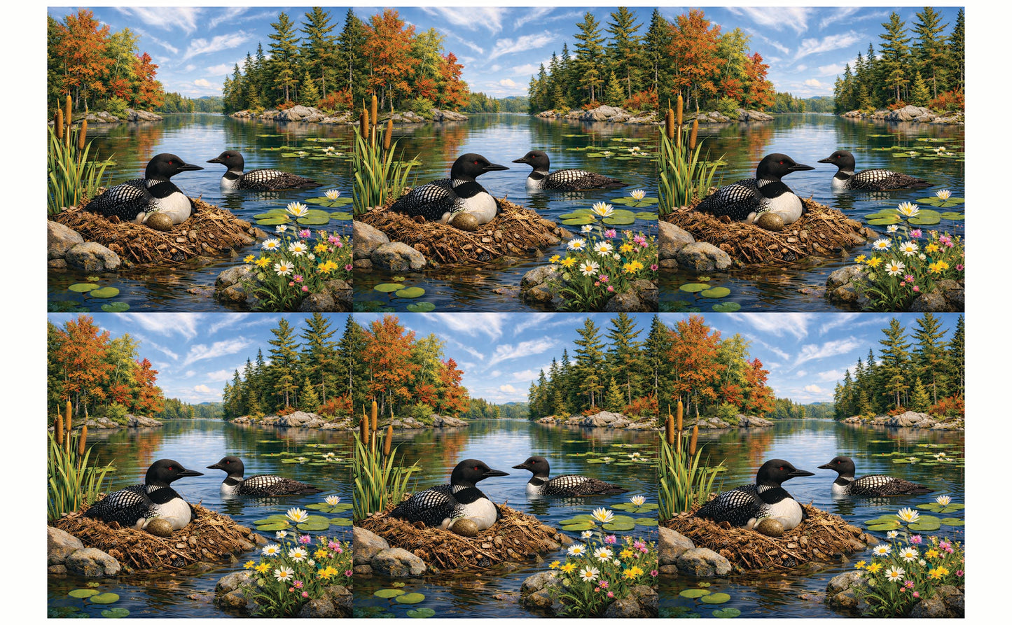 DecoCraft - Studio 1375 - Scenic Tiles Series - Summer Loon Nest