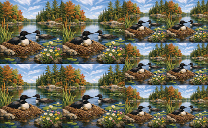 DecoCraft - Studio 1375 - Scenic Tiles Series - Summer Loon Nest