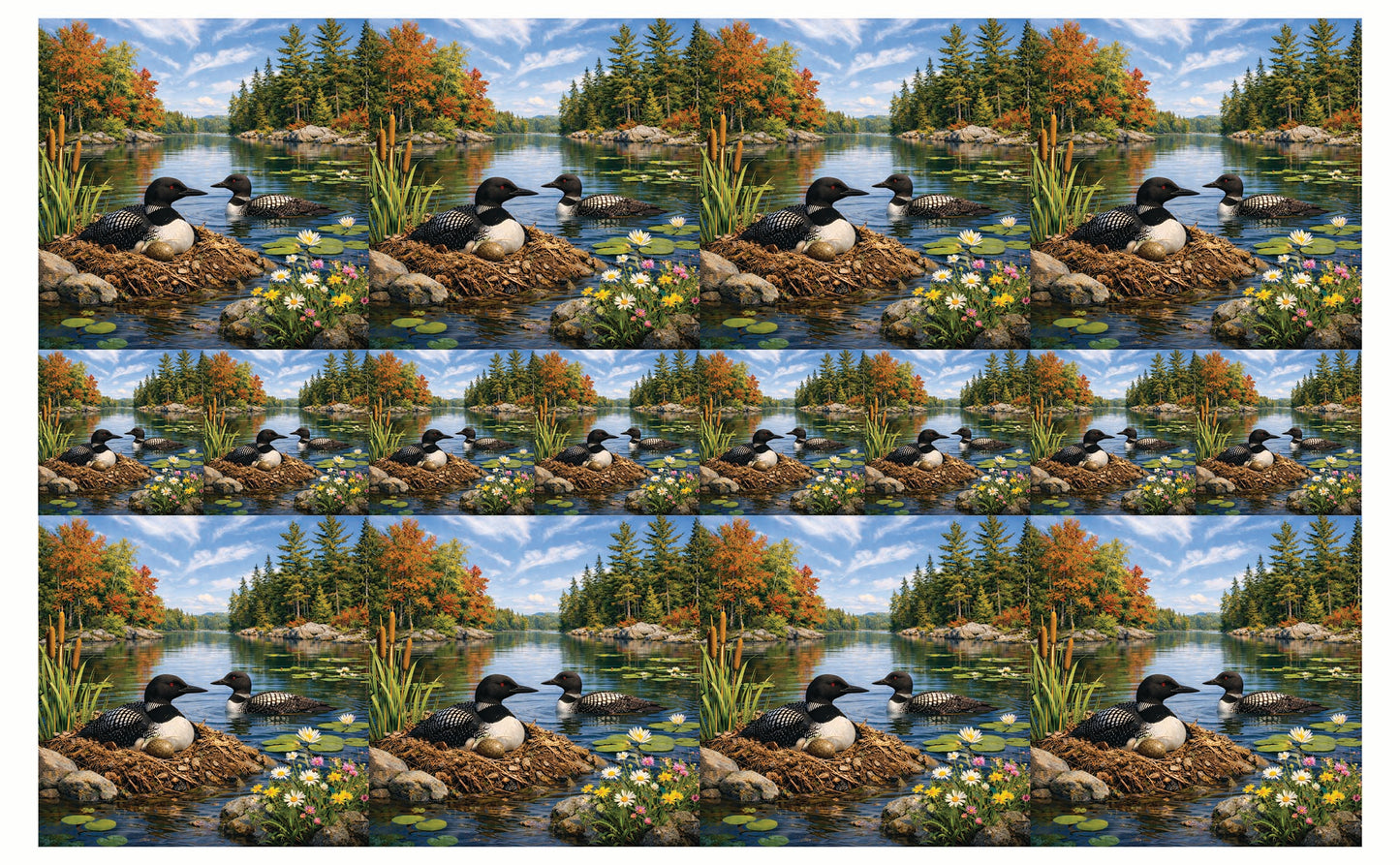 DecoCraft - Studio 1375 - Scenic Tiles Series - Summer Loon Nest