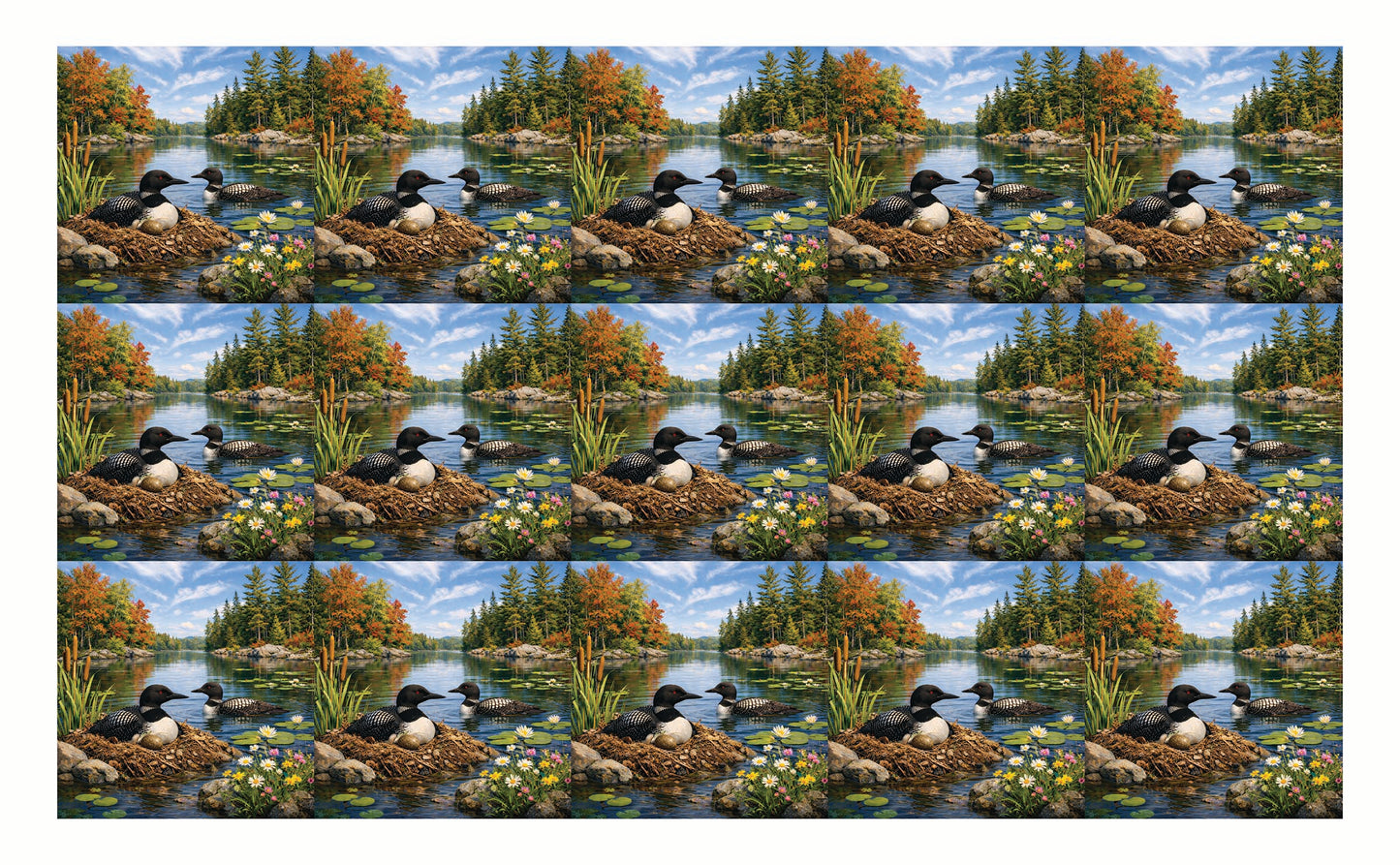 DecoCraft - Studio 1375 - Scenic Tiles Series - Summer Loon Nest