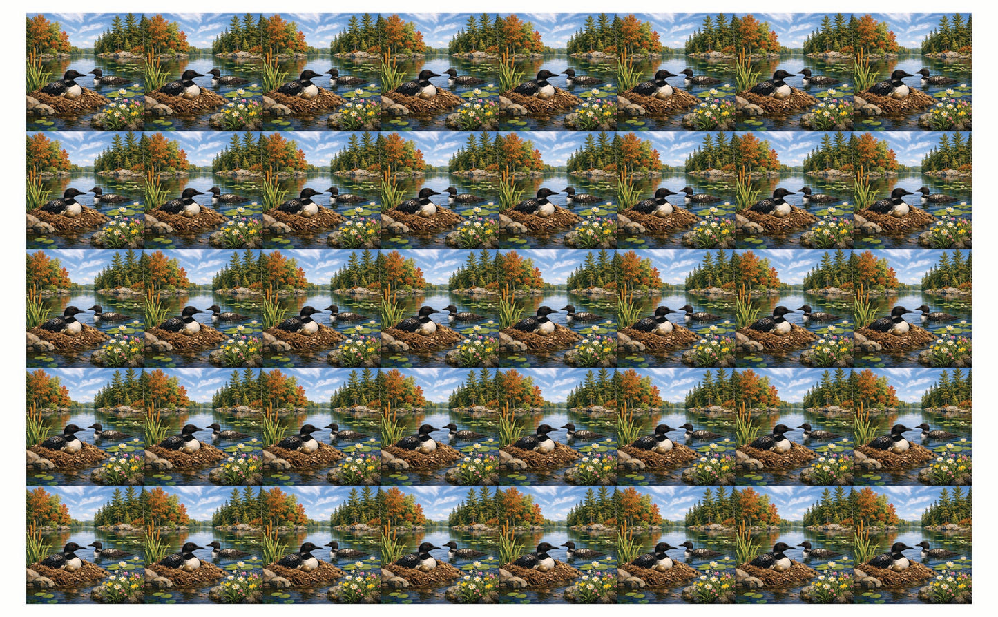 DecoCraft - Studio 1375 - Scenic Tiles Series - Summer Loon Nest