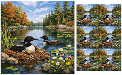 DecoCraft - Studio 1375 - Scenic Tiles Series - Summer Loon Nest