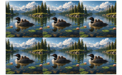 DecoCraft - Studio 1375 - Scenic Tiles Series - Loon Family Glide