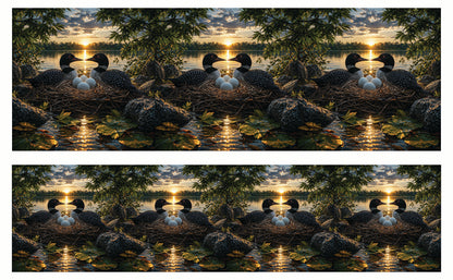 DecoCraft - Studio 1375 - Scenic Tiles Series - Golden Hour Loon Nest