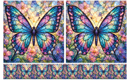 DecoCraft - Studio 1375 - Elevated Scenic Tiles Series - Jewelwing Butterfly