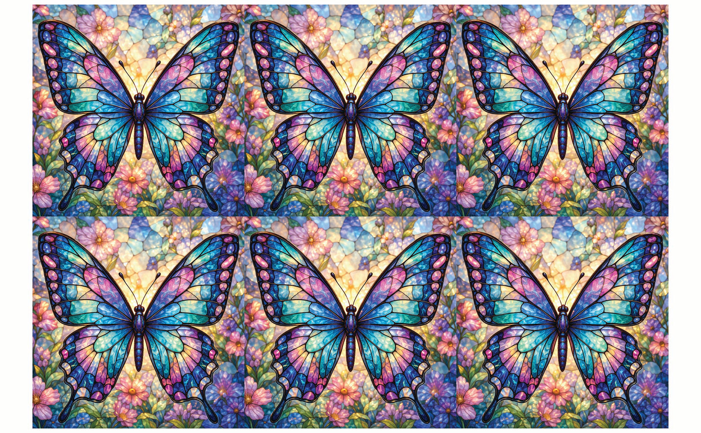 DecoCraft - Studio 1375 - Elevated Scenic Tiles Series - Jewelwing Butterfly