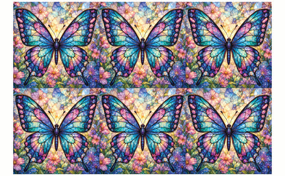 DecoCraft - Studio 1375 - Elevated Scenic Tiles Series - Jewelwing Butterfly