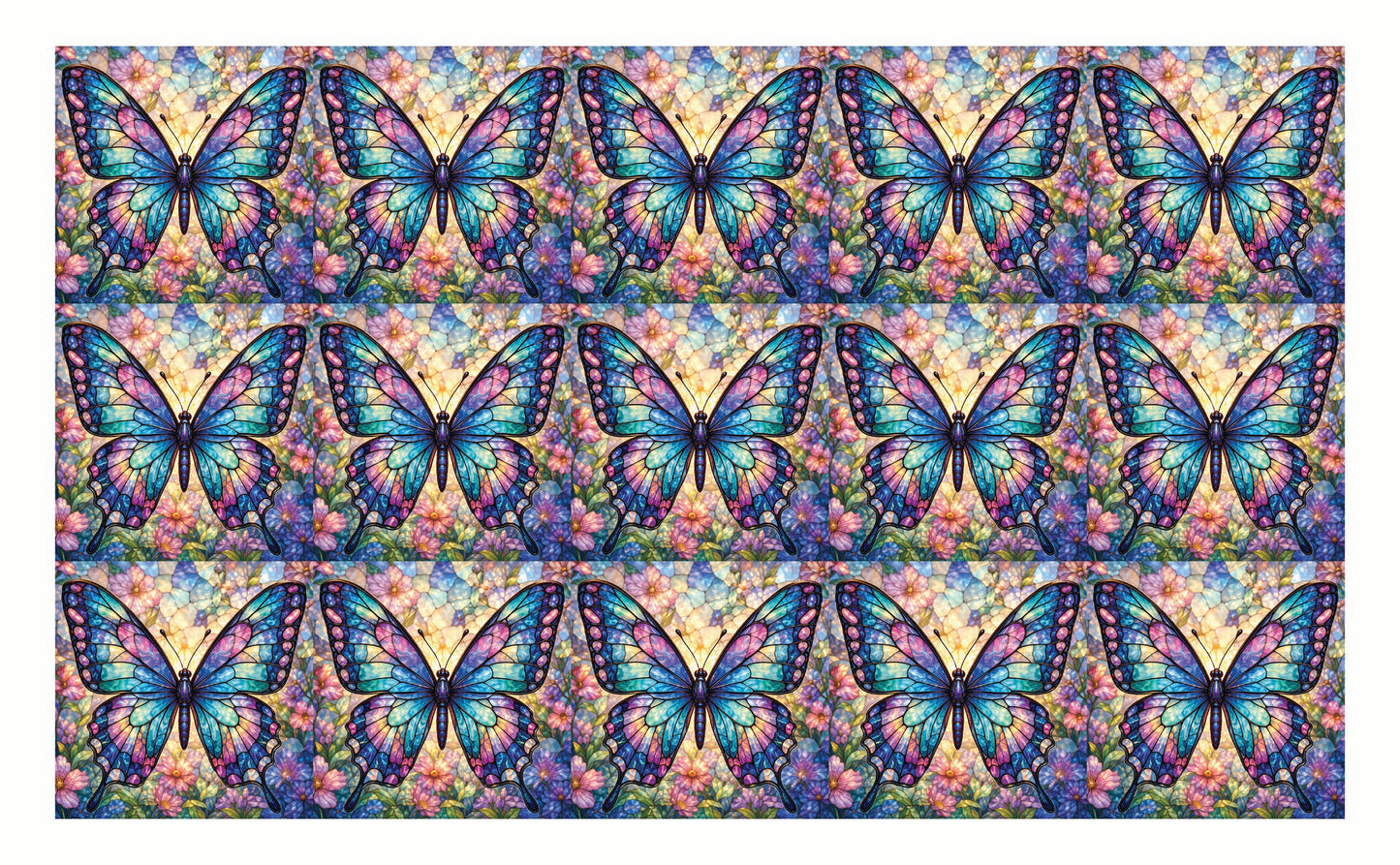 DecoCraft - Studio 1375 - Elevated Scenic Tiles Series - Jewelwing Butterfly