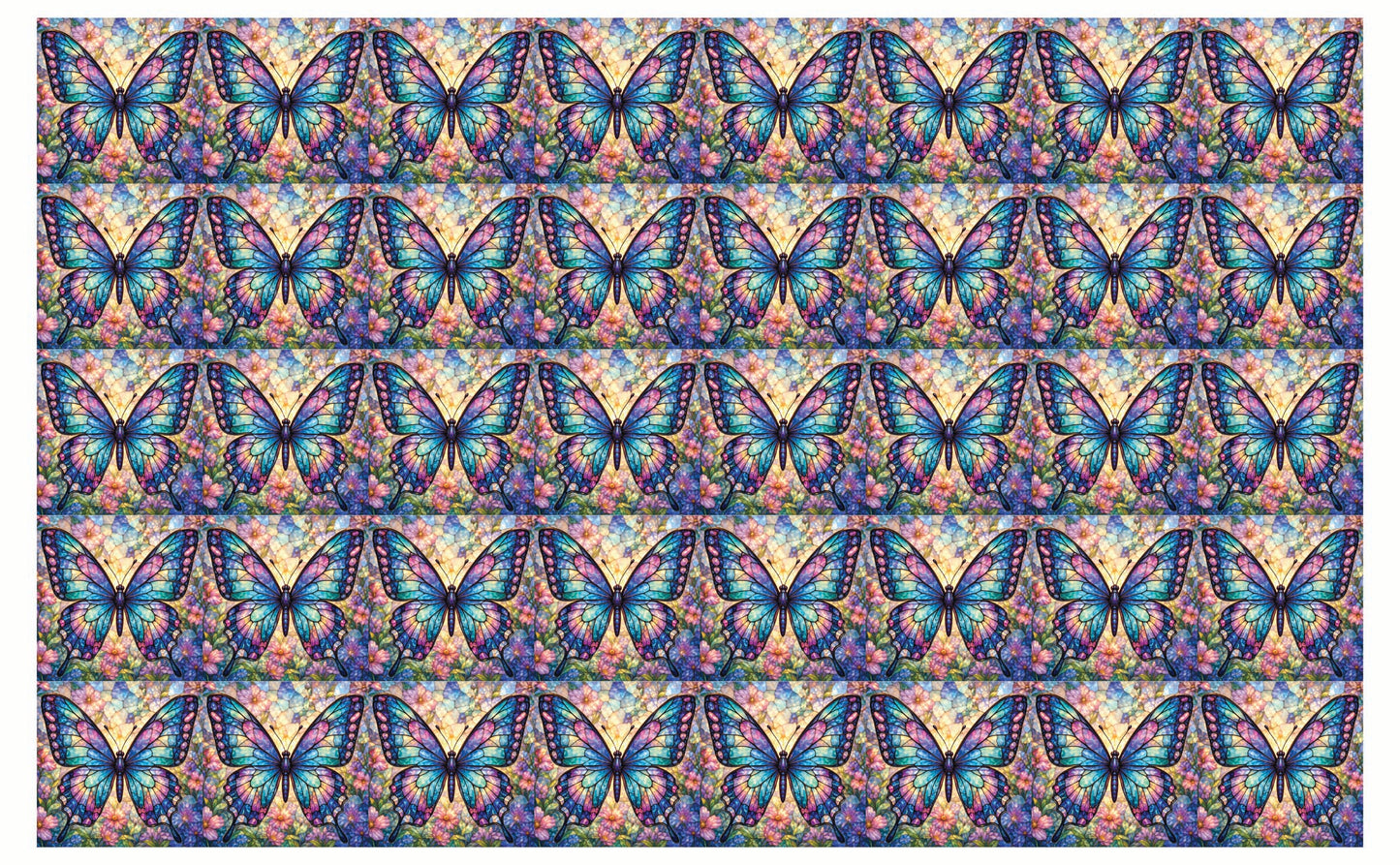 DecoCraft - Studio 1375 - Elevated Scenic Tiles Series - Jewelwing Butterfly
