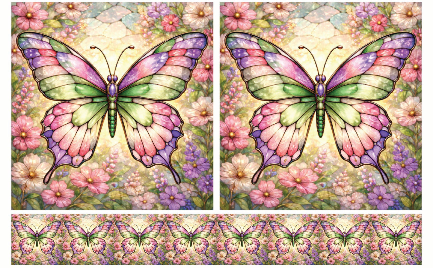 DecoCraft - Studio 1375 - Elevated Scenic Tiles Series - Petalsoft Butterfly