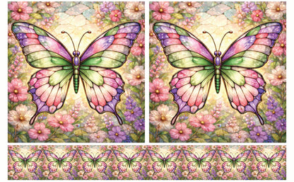 DecoCraft - Studio 1375 - Elevated Scenic Tiles Series - Petalsoft Butterfly