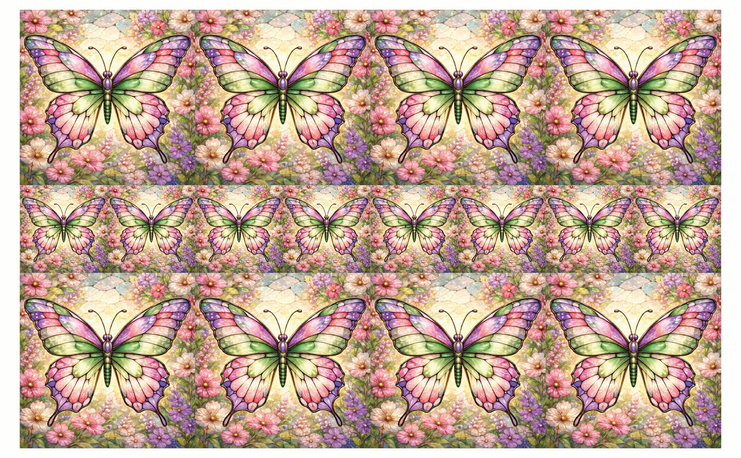 DecoCraft - Studio 1375 - Elevated Scenic Tiles Series - Petalsoft Butterfly